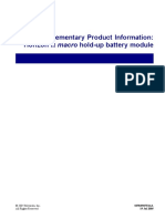 Supplementary Product Information: Horizon II Macro Hold-Up Battery Module