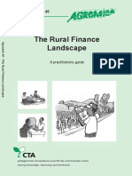 The Rural Finance Landscape