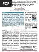 Use of Scientific and Modern Techniques in Forensic Science and Their Utility in Criminal Justice System An Indian Perspective