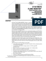 The Fireye E110 FLAME MONITOR System PDF