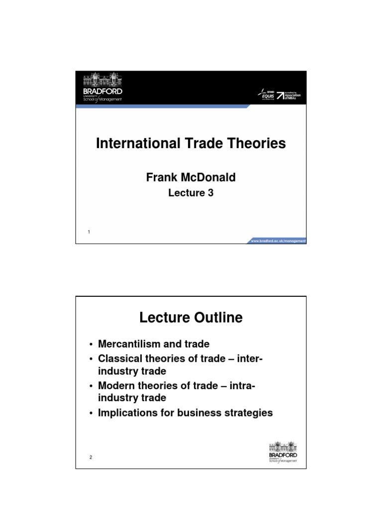 Unit 3 Slides - International Trade Theories | PDF | Comparative ...