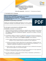 Guia de Actividades y Rúbrica de Evaluación - Momento 4 - Competencias Digitales