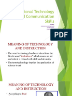 Instructional Technology and Communication Skills