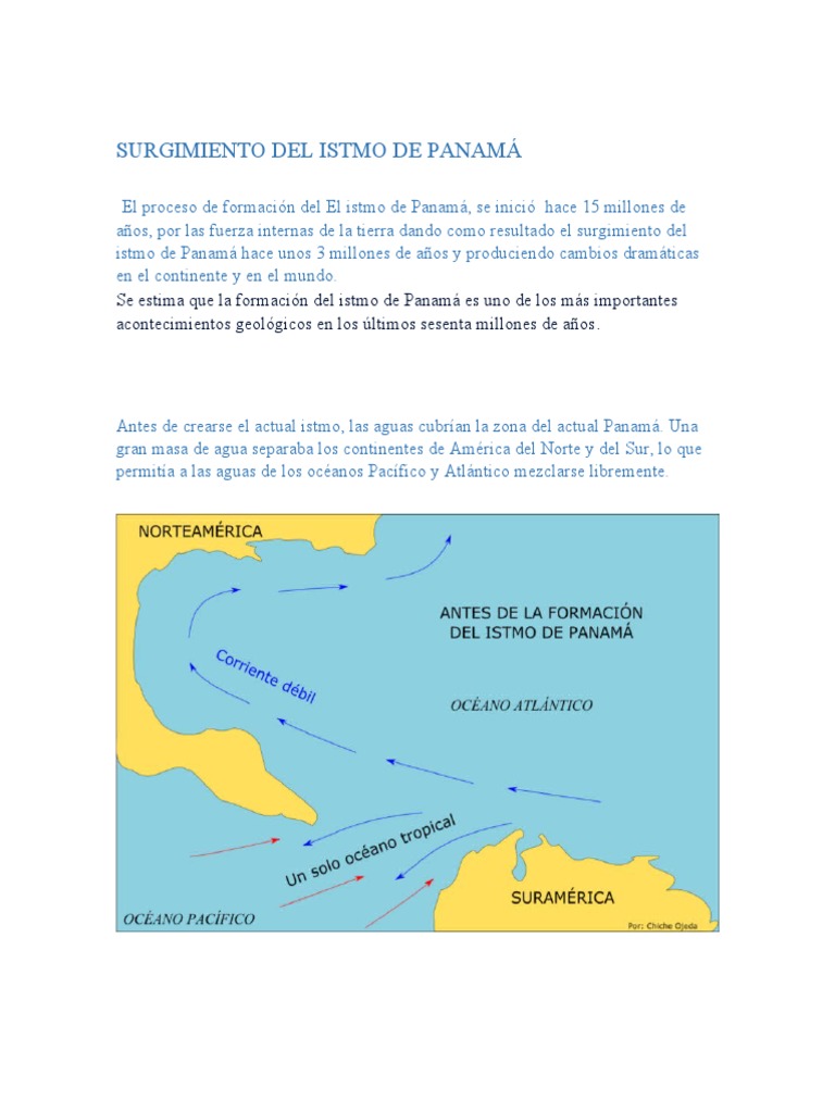 Formación del Istmo de Panamá | PDF | océano Atlántico | Geografía