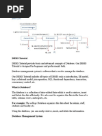 DBMS Tutorial