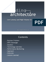 Low Latency and High Volume Architecture: Moudud Ahmed