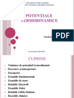 Potentiale Termodinamice