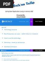 Spring Boot Application (Using in Memory DB) : Presented by Umesh Shukla