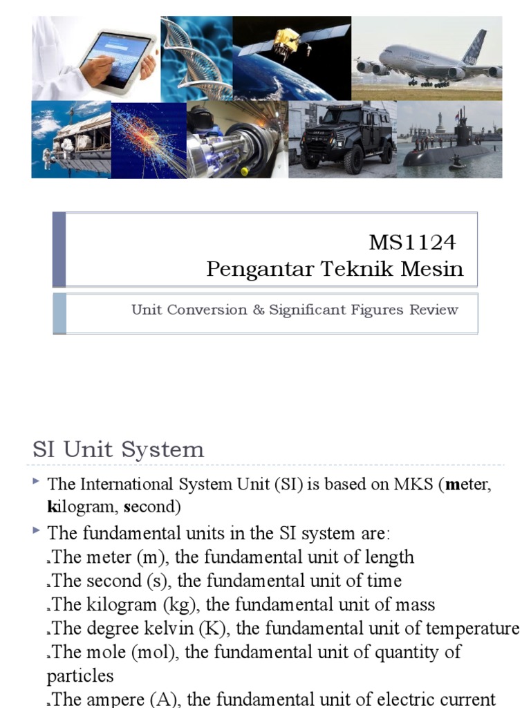 SI Unit System and Conversions Guide | PDF | Significant Figures ...