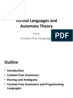 Formal Languages and Automata Theory: CH 4: Context Free Languages