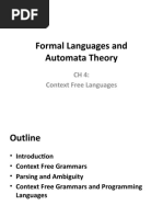 Formal Languages and Automata Theory: CH 4: Context Free Languages