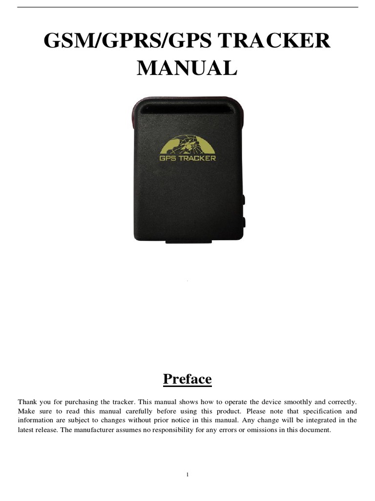 GPS Tracker BN-102 User Manual | PDF | General Packet Radio Service ...