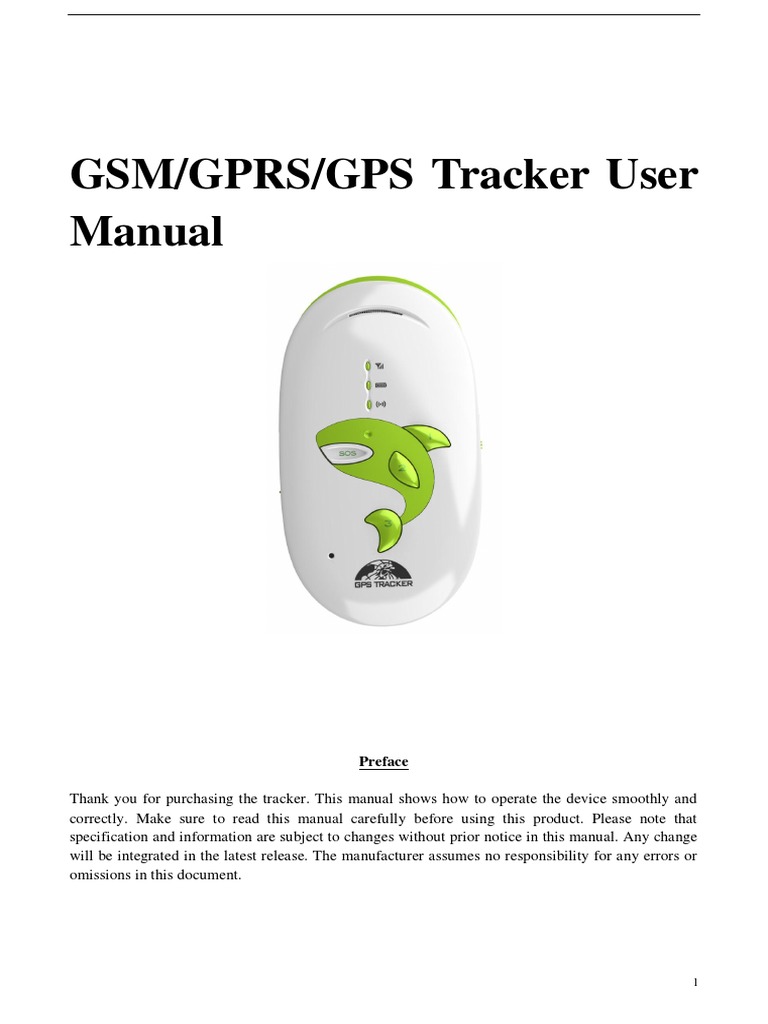 GPS Tracker User Manual Guide | PDF | General Packet Radio Service ...