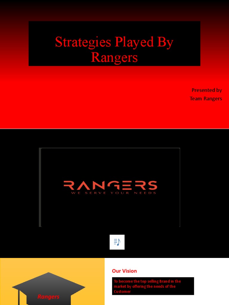 Rangers' Market Strategies Overview | PDF | Research And Development ...