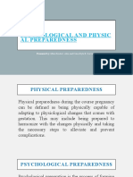 Psychological and Physic Al Preparedness: Presented By: Miko Krisha I. Aller and Colen Kyle E. Cervantes