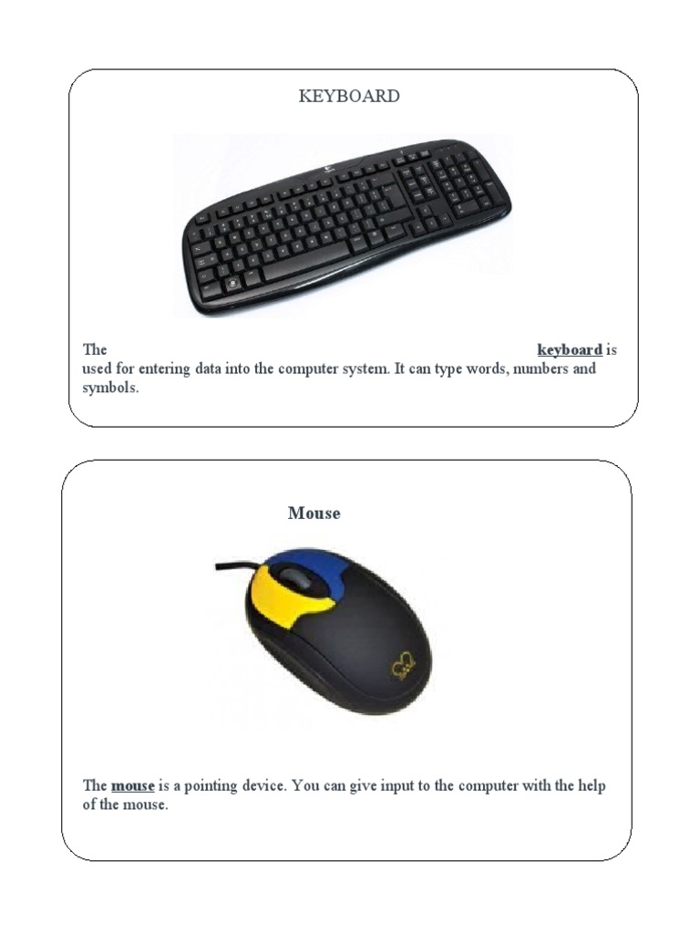 Computer Basics for Kids | PDF | Games & Activities | Technology ...