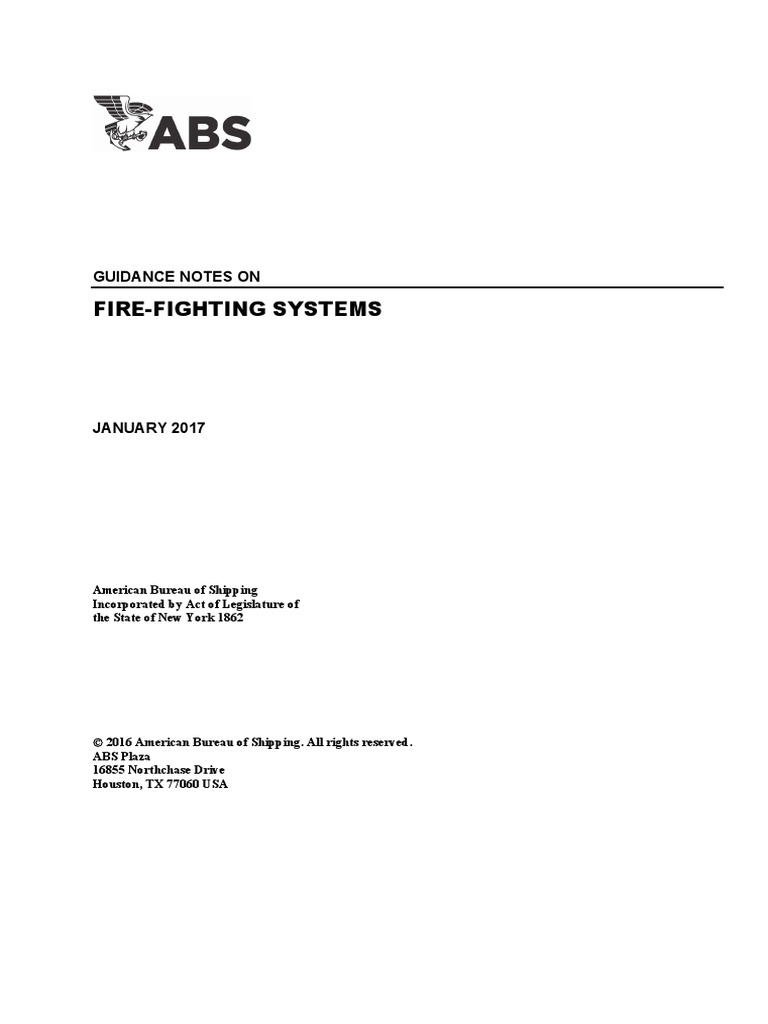 FireFighting Systems Guidance Notes On PDF Combustion Fires
