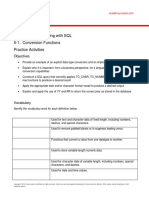 Database Programming With SQL 5-1: Conversion Functions Practice Activities