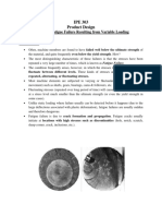 IPE 303 Product Design: Chapter 6: Fatigue Failure Resulting From Variable Loading