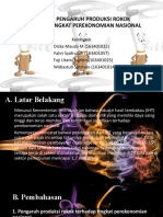 ANALISIS PENGARUH PRODUKSI ROKOK TERHADAP TINGKAT PEREKONOMIAN NASIONAL