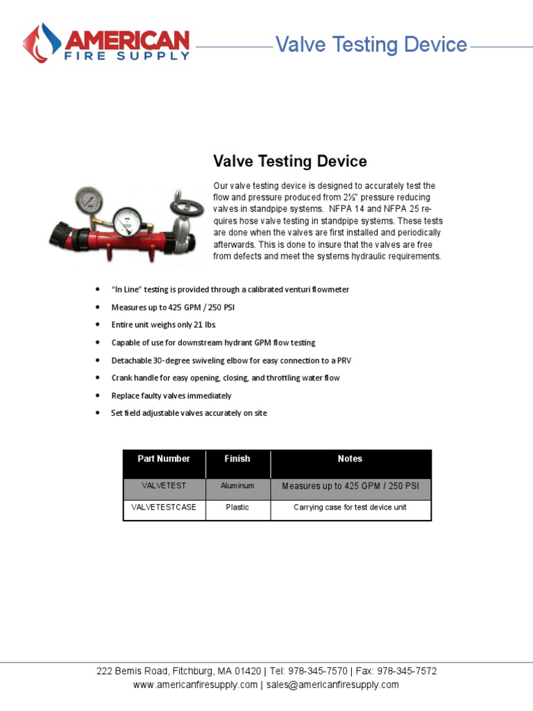 Hydrant Test Kit | PDF