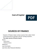 Cost of Capital