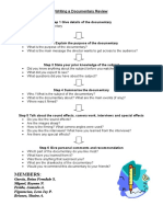 Members:: Writing A Documentary Review