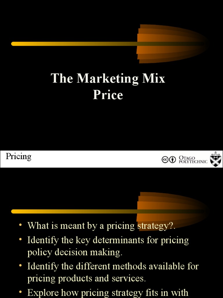 Key Pricing Strategies in Marketing Mix | PDF | Pricing | Discounts And ...