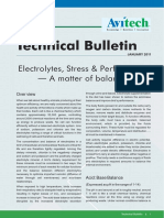 Electrolytes, Stress & Performance - A Matter of Balance!: Over View