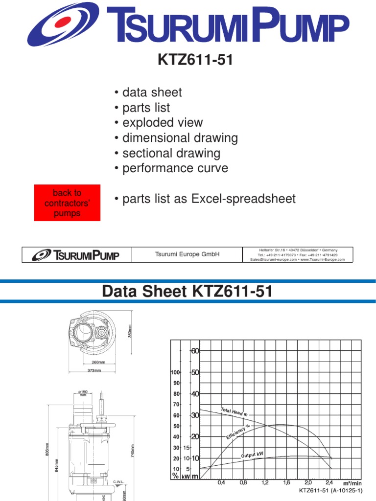 Data Sheet - Parts List - Exploded View - Dimensional Drawing ...