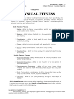 Physical Fitness: Learning Competency