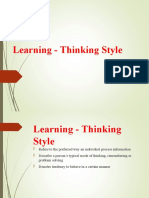 Learning and Thinking Style