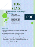 Vector Analysi S: Preasented by Group-7