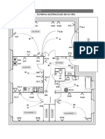 DT N°1: Schéma Architectural de La Villa: 8. Documents Techniques