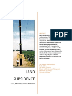 Land Subsidence (An Invisible Hazard)