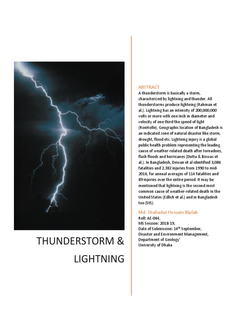 Understanding Thunderstorms and Lightning | PDF | Lightning | Cloud