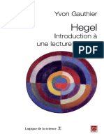 Yvon Gauthier - Hegel, Une Introduction Critique