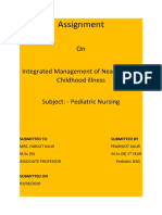 Integrated Management of Neonatal and Childhood Illness Assignment
