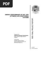 Energy Performance of Hot, Dry