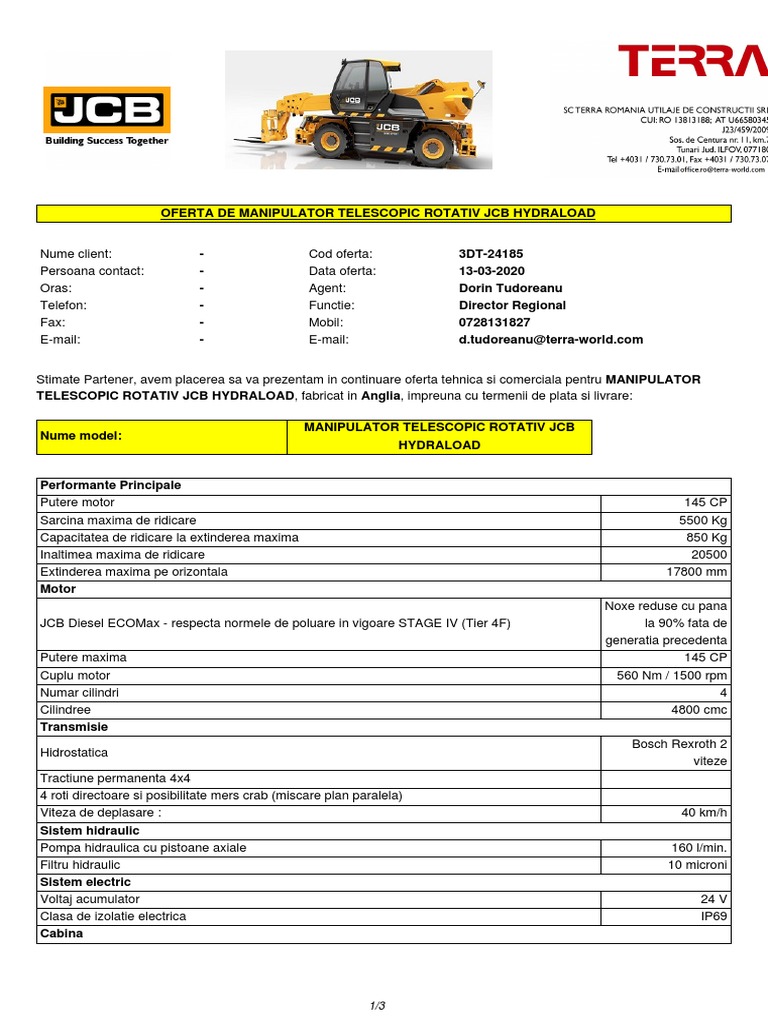 3DT 24185 Roto JCB | PDF