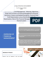 Subject Name: Financial Management: By: Prof. Nazneen Shaikh Topic