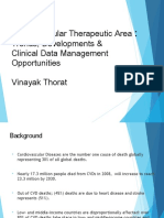 Cardiovascular Therapeutic Area Trends, Developments & Clinical Data Management Opportunities Vinayak Thorat