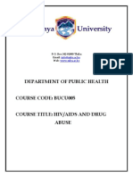 BUCU005 HIVAIDS and DRUG ABUSE
