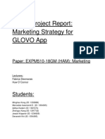 Group Project Report: Marketing Strategy For Glovo App: Students