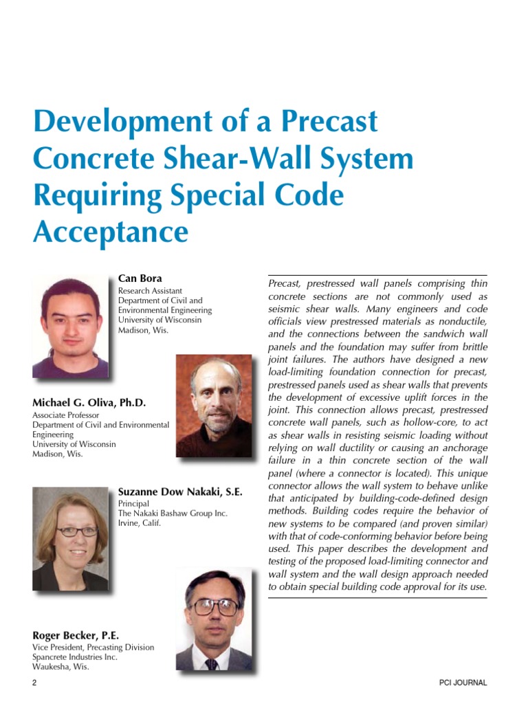 095-Shear Wall Code | PDF | Prestressed Concrete | Strength Of Materials