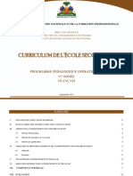 Francais--Programme-detaille--1e_annee_Nouveau_Secondaire_Haiti