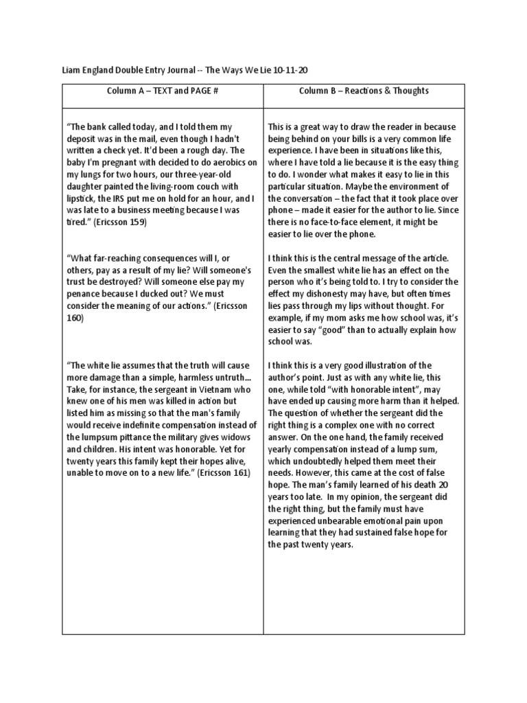 Double Entry Journal Template PDF