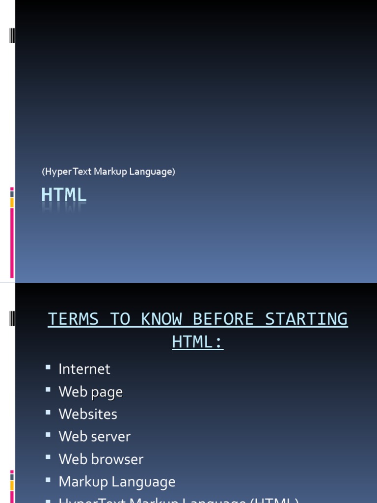 HTML for students