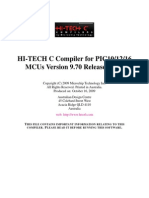 Hi-Tech C Compiler For Pic10/12/16 Mcus Version 9.70 Release Notes