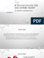 Aim: How To Calculate The Average Atomic Mass?: Do Now: (10 Min) Complete Worksheet From